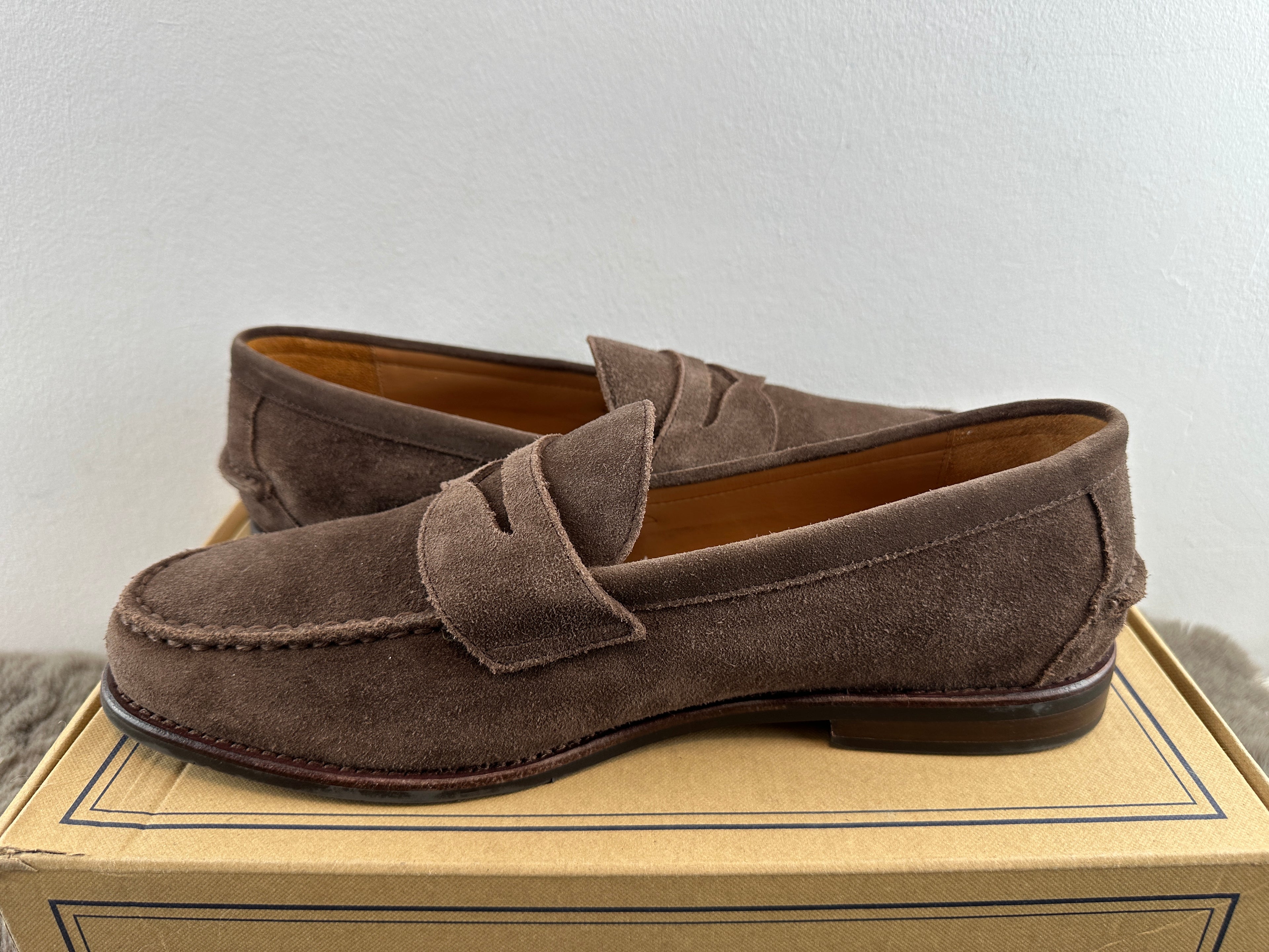 POLO RALPH LAUREN ALSTON SUEDE PENNY LOAFERS