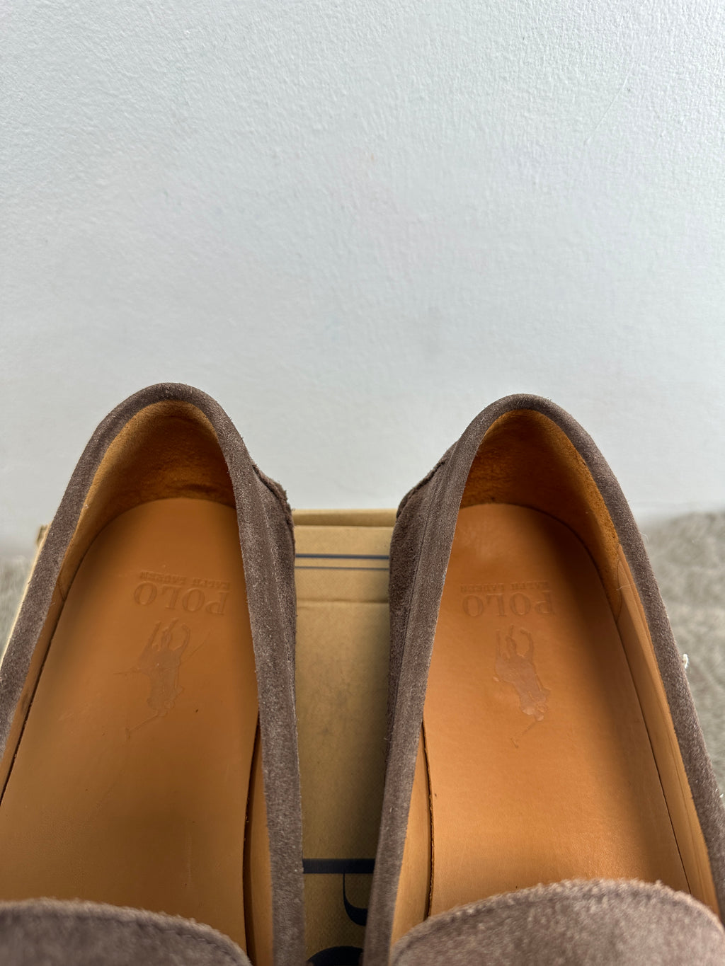 POLO RALPH LAUREN ALSTON SUEDE PENNY LOAFERS