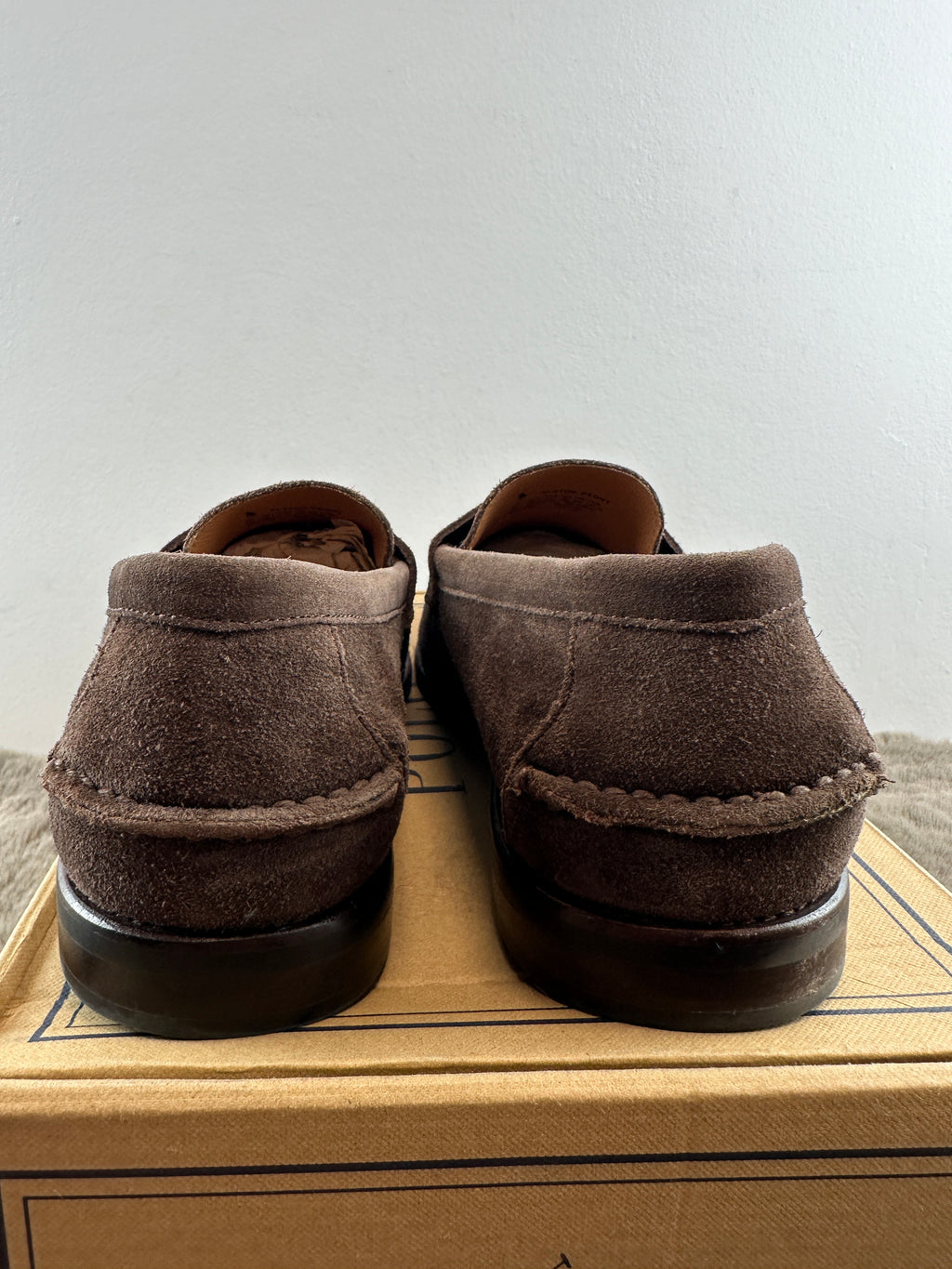 POLO RALPH LAUREN ALSTON SUEDE PENNY LOAFERS