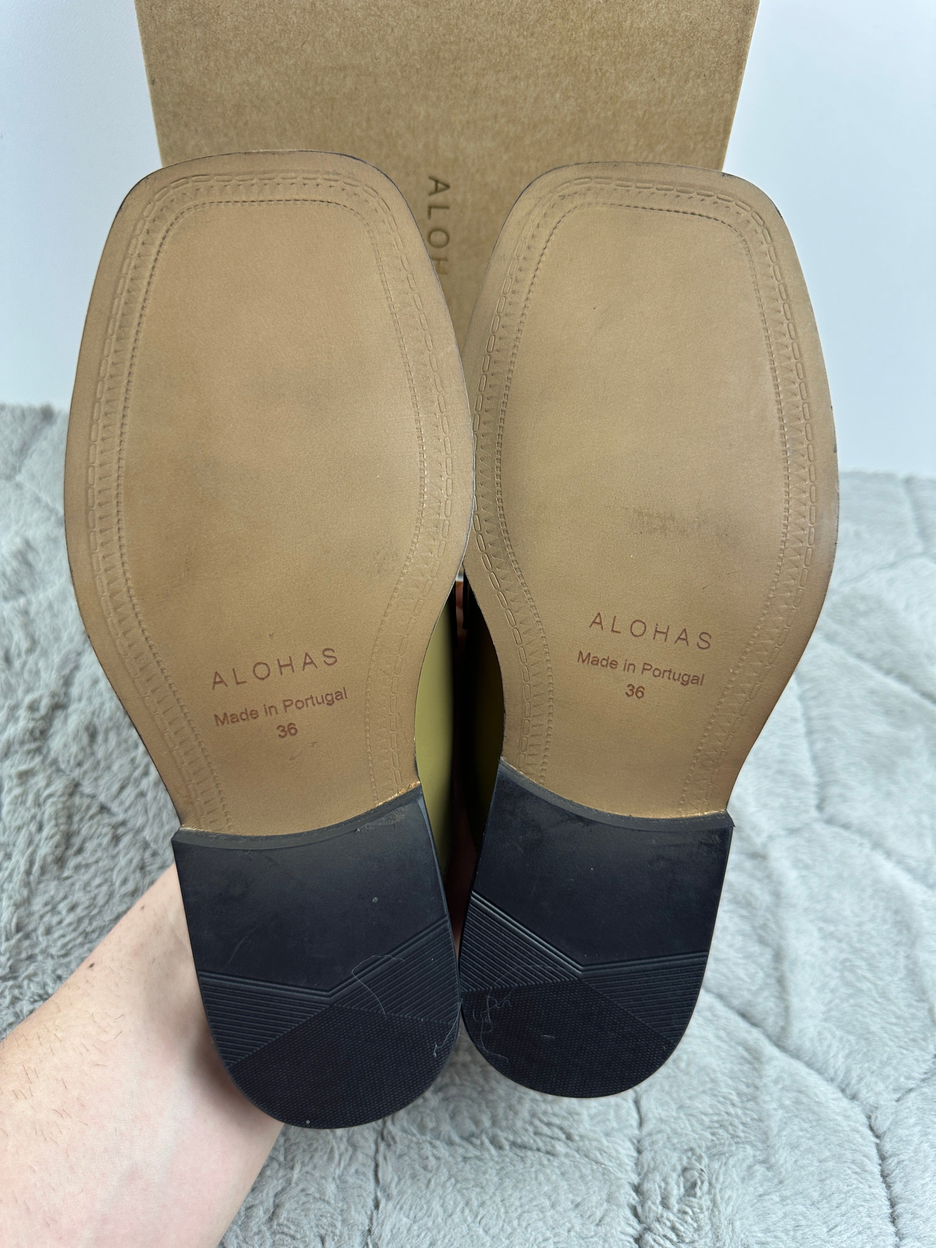 ALOHAS ALFRED LEATHER MULES
