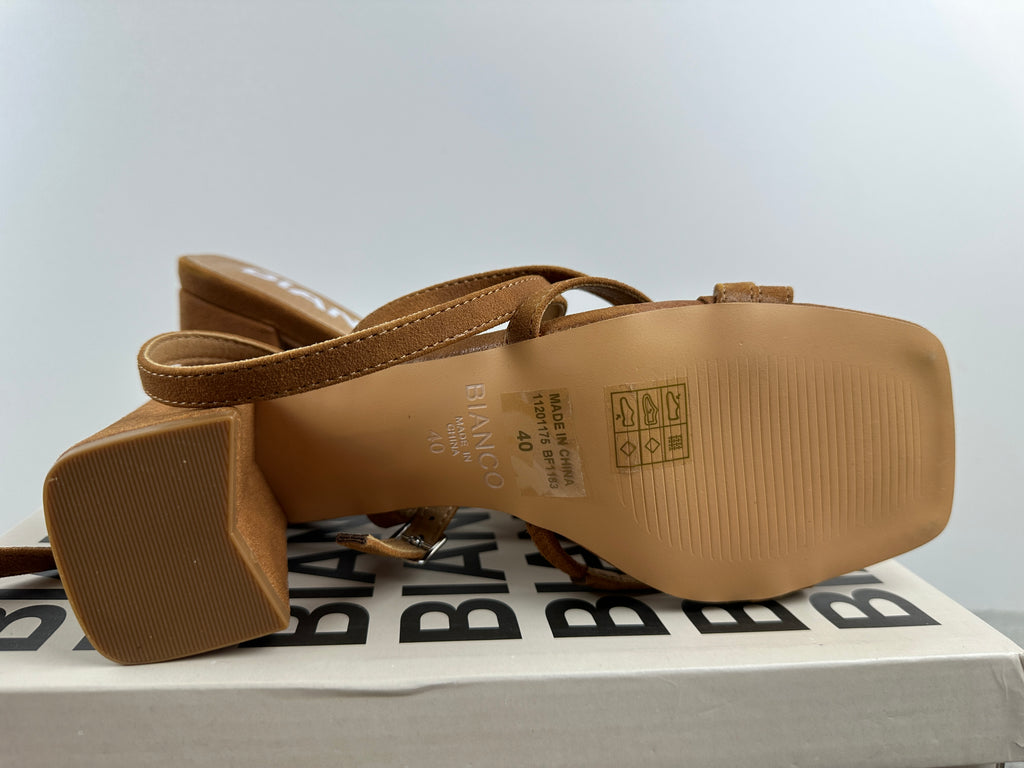 BIANCO BIAJOYCE SANDALS SUEDE