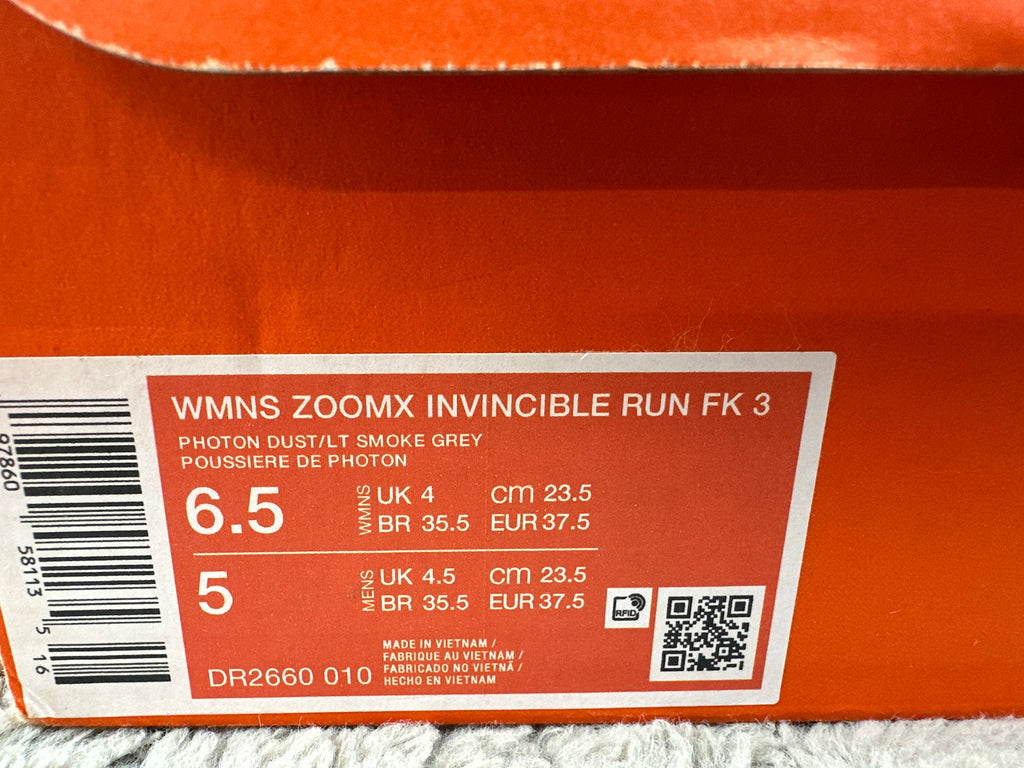 NIKE ZOOMX INVINCIBLE RUN FK3