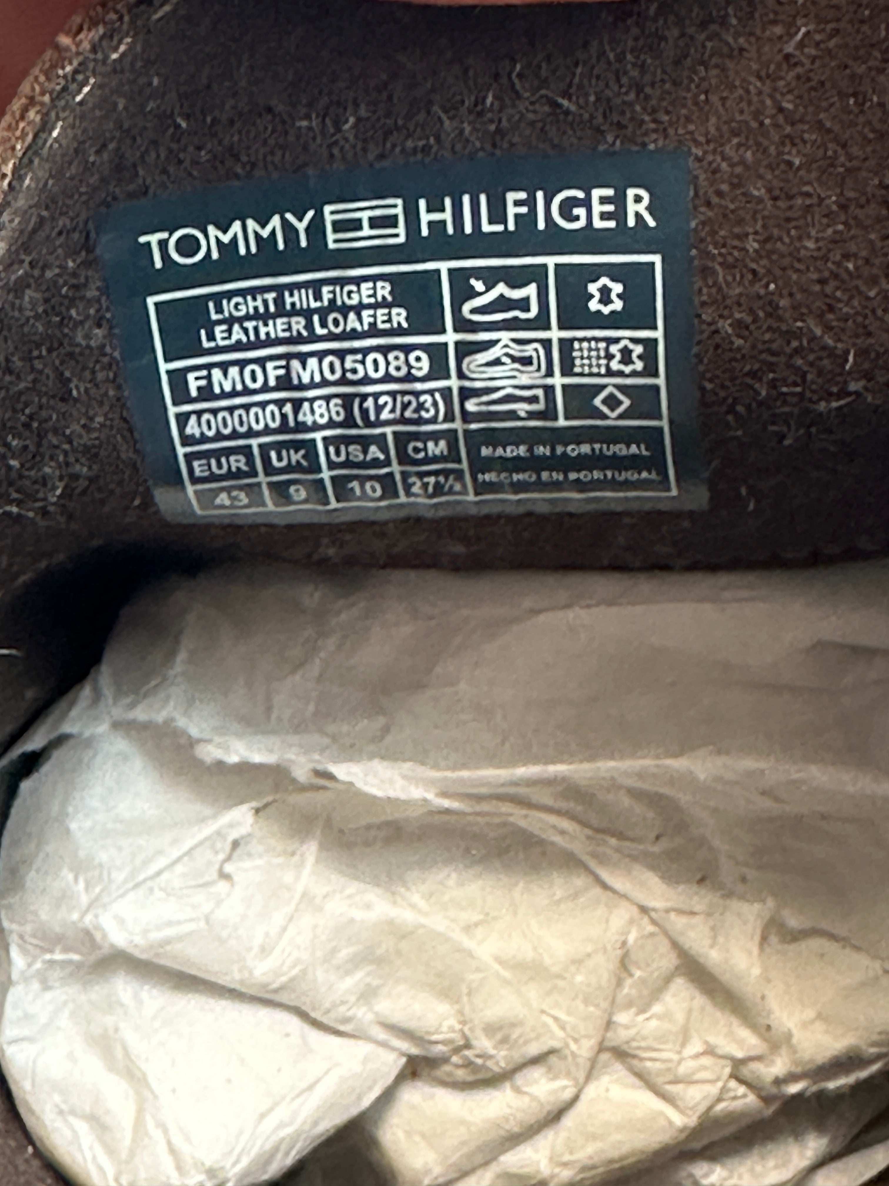 TOMMY HILFIGER LIGHT LEATHER LOAFER