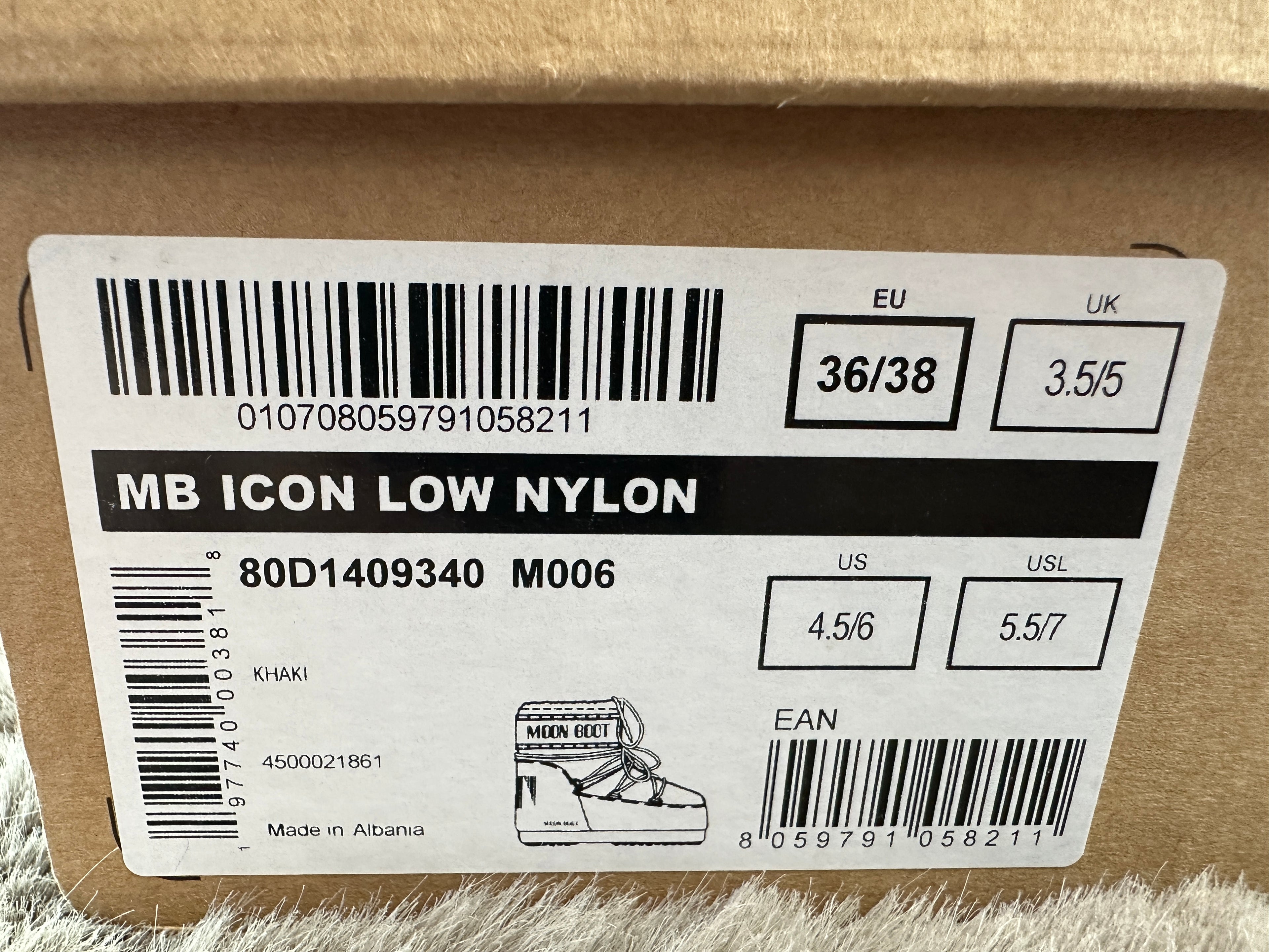 moon boot icon low nylon 36/38