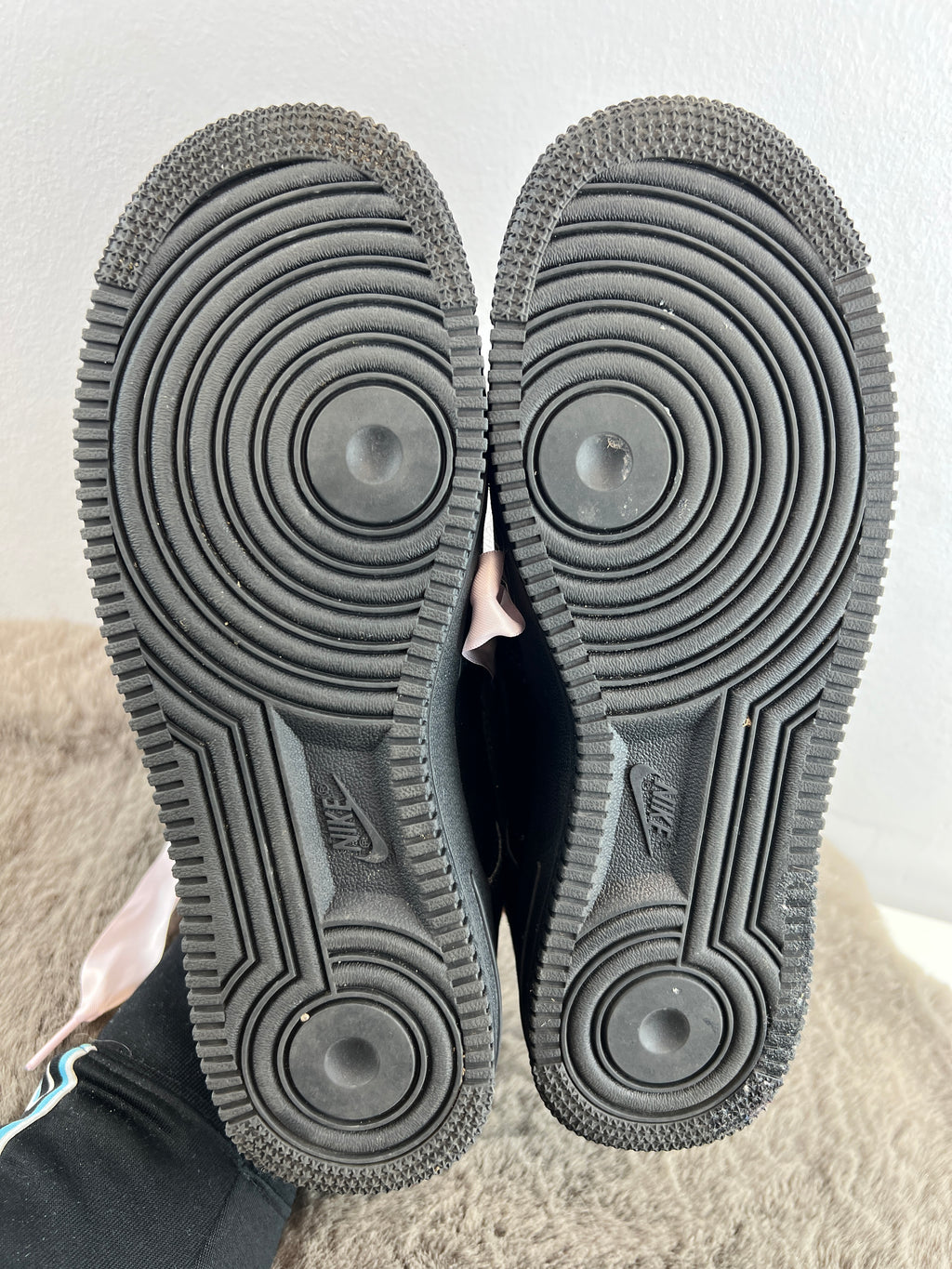 NIKE AIR FORCE 1 LV8 "BLACK SATIN"