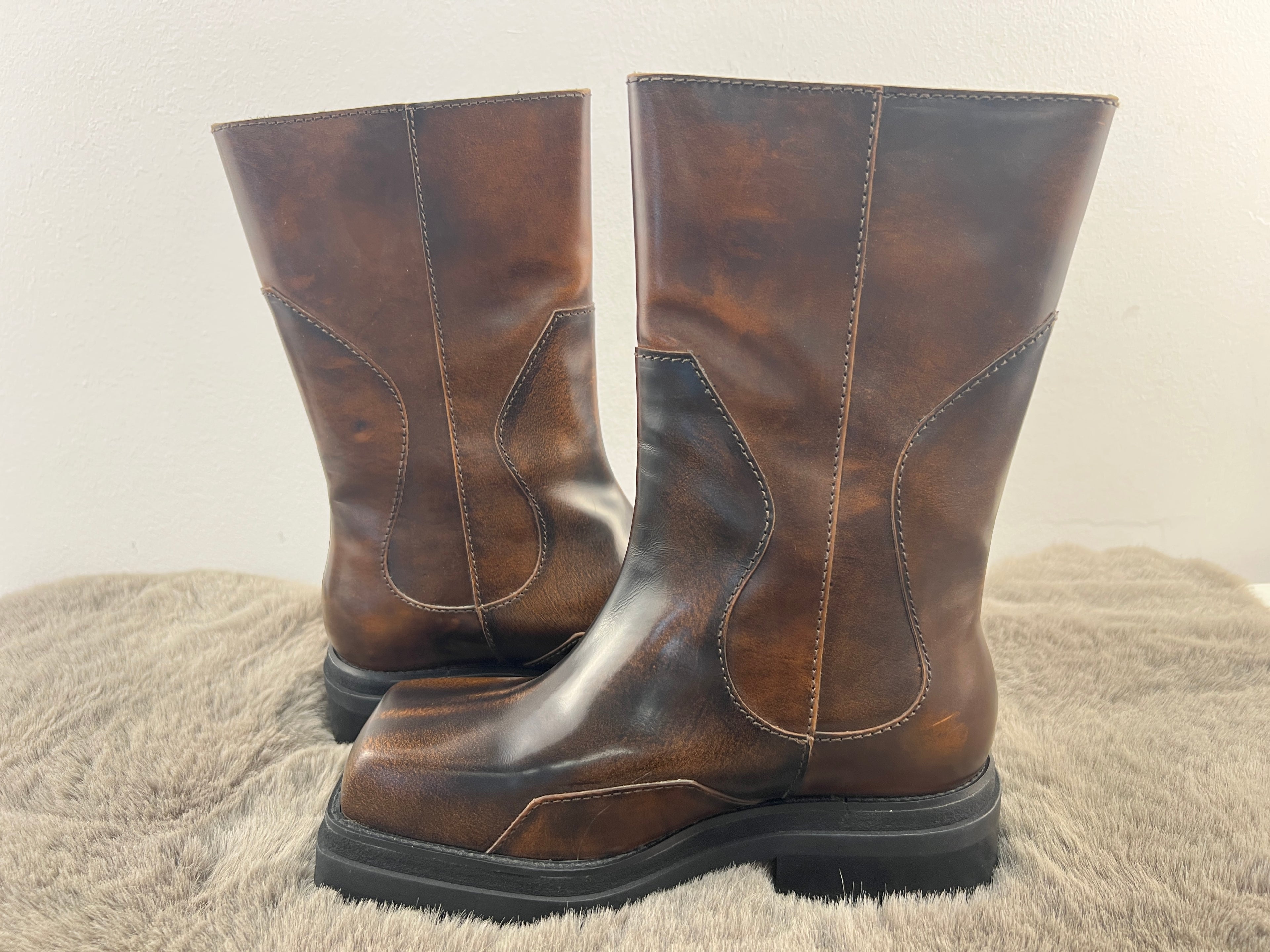 ECKHAUS LATTA STACKED BOOTS